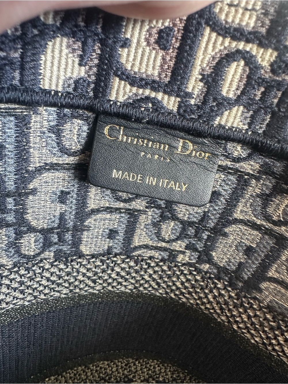 ✨Excellent Condition✨ Medium Navy and Beige Christian Dior Book Tote💙 - Picture 10 of 15